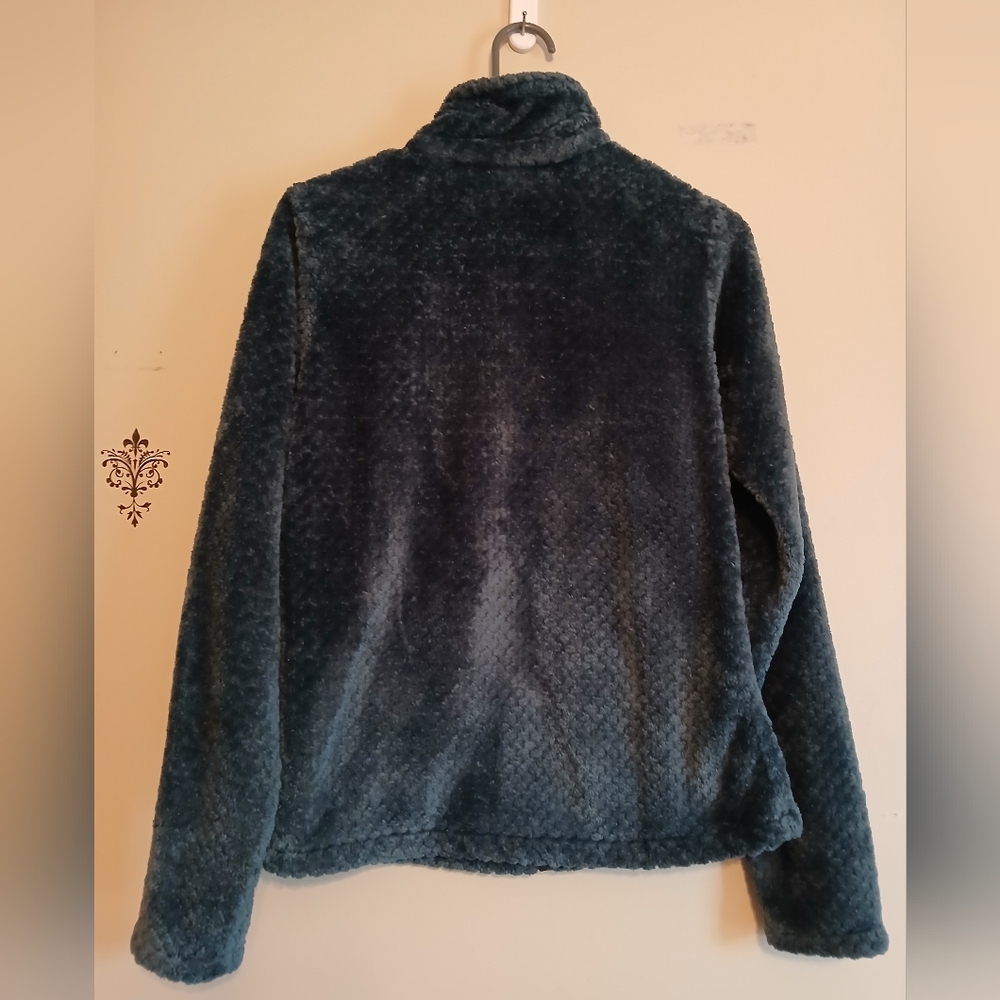 Columbia Fleece Jacket Dark Teal Womens Size Small - Picture 2 of 5